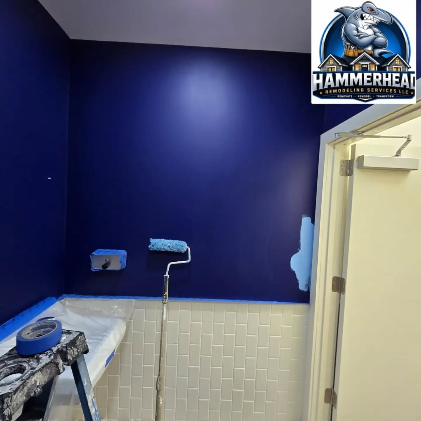 Second view of a residential bathroom remodel by HammerHead — Jacksonville, FL
